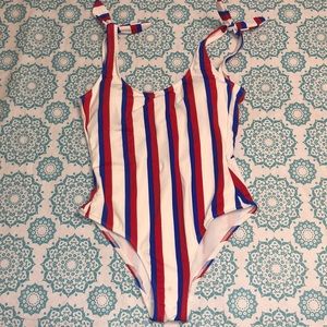 Red, white and blue one piece